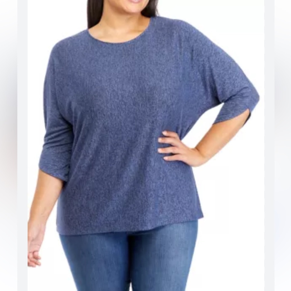 Blue 3/4 Sleeve Top